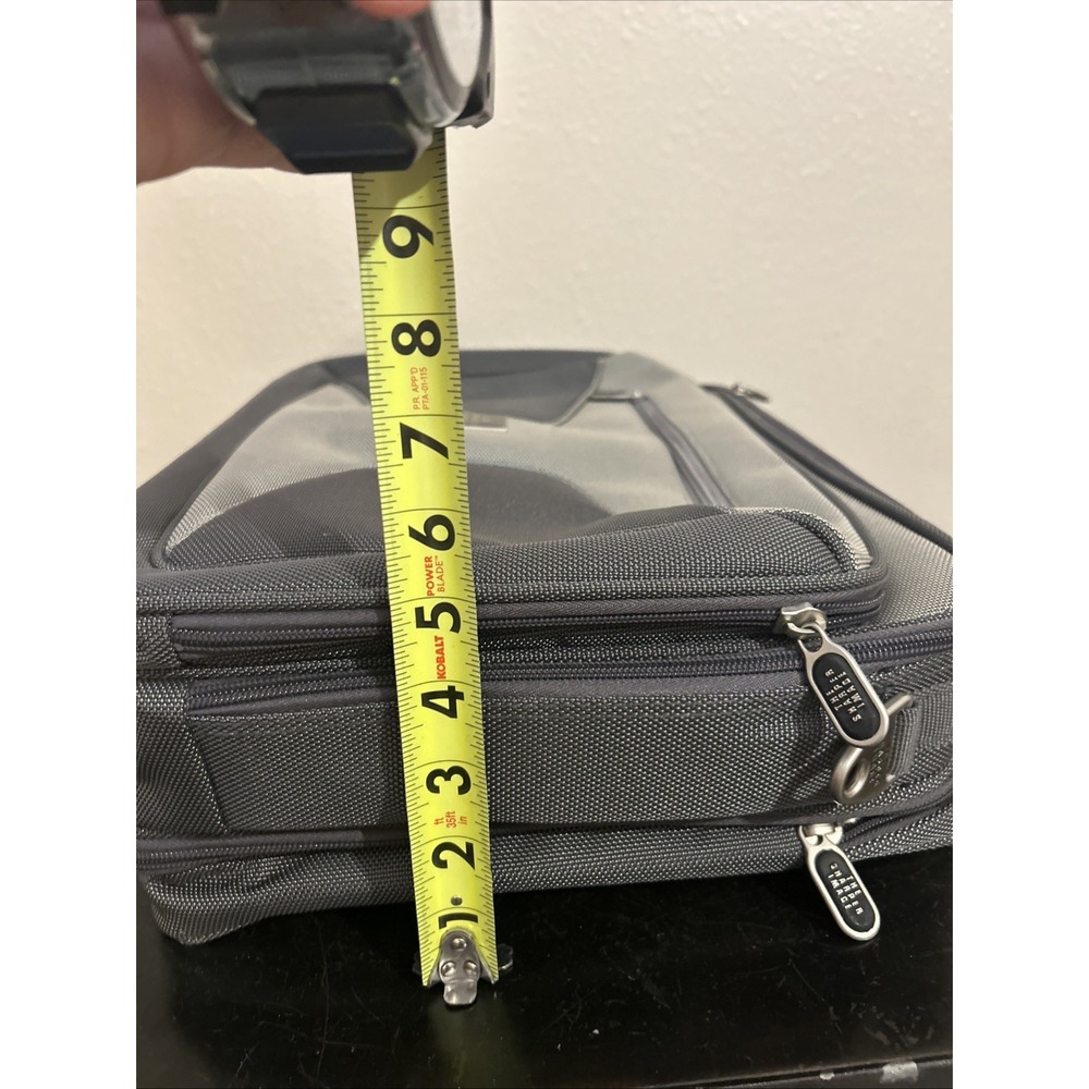 Sharper Image Carry On Laptop Bag TSA Approved Silver & Grey Travel - Picture 11 of 11